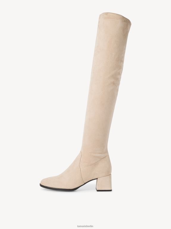 de Tamaris Frauen Overknee-Stiefel - Beige/Elfenbein 0LHV41784 Schuhe