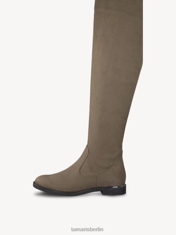 de Tamaris Frauen Overknee-Stiefel - Braun/Antilope 0LHV41486 Schuhe