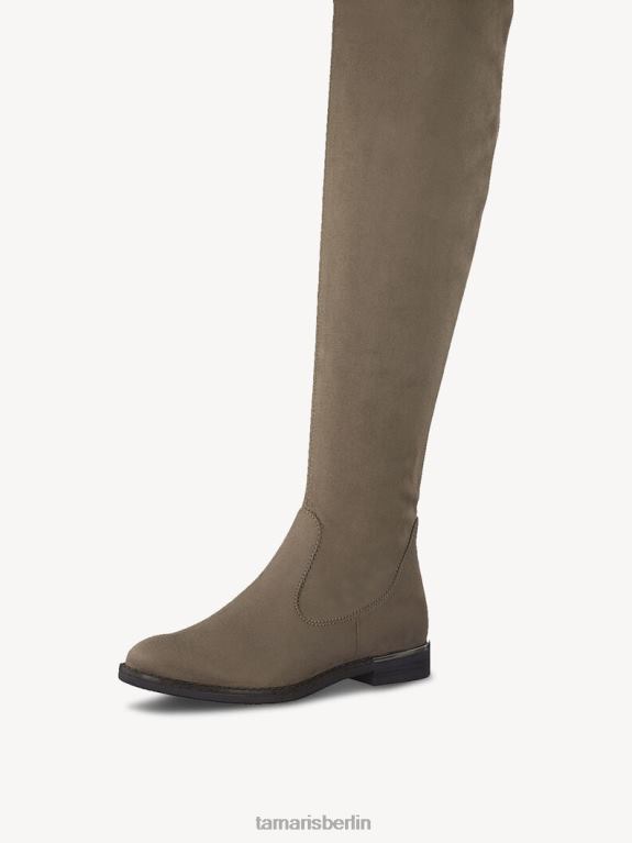 de Tamaris Frauen Overknee-Stiefel - Braun/Antilope 0LHV41486 Schuhe