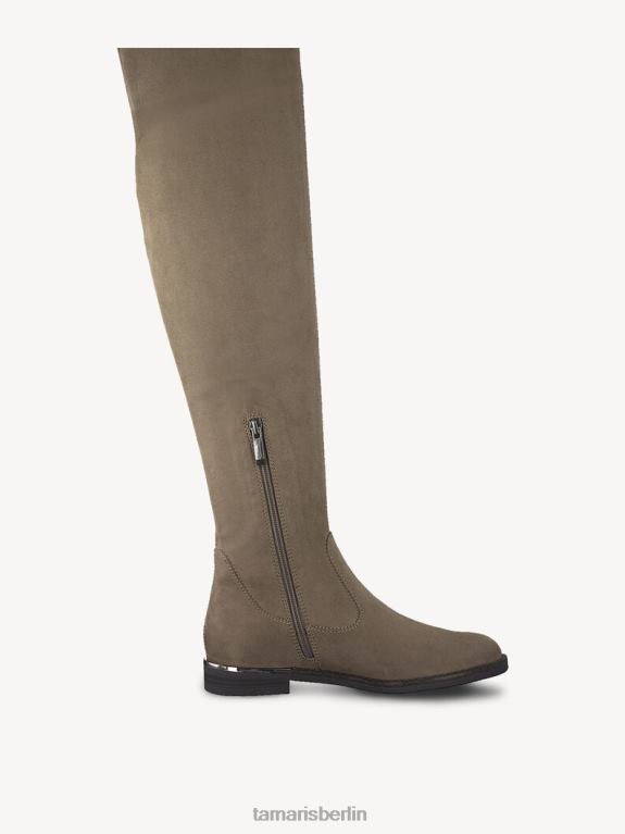 de Tamaris Frauen Overknee-Stiefel - Braun/Antilope 0LHV41486 Schuhe