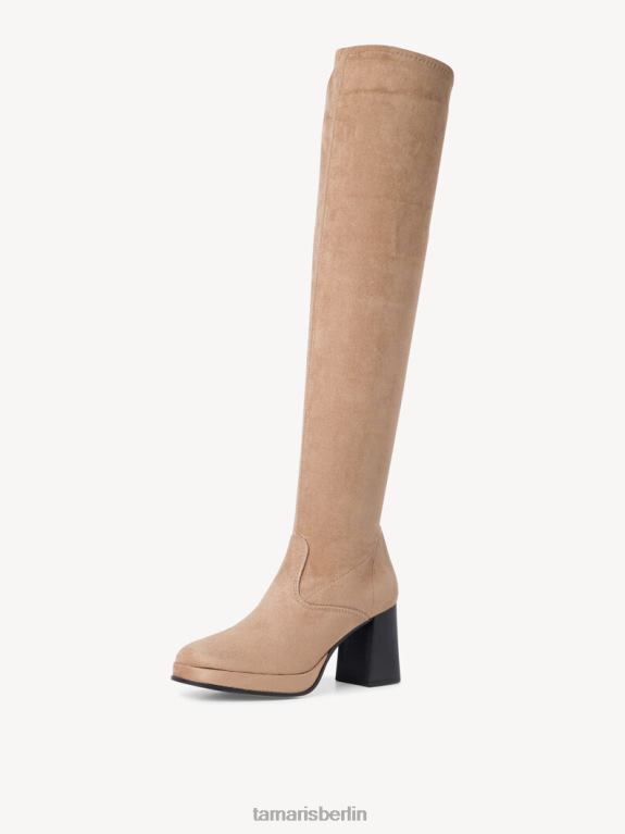 de Tamaris Frauen Overknee-Stiefel - Braun/Pfeffer 0LHV4162 Schuhe