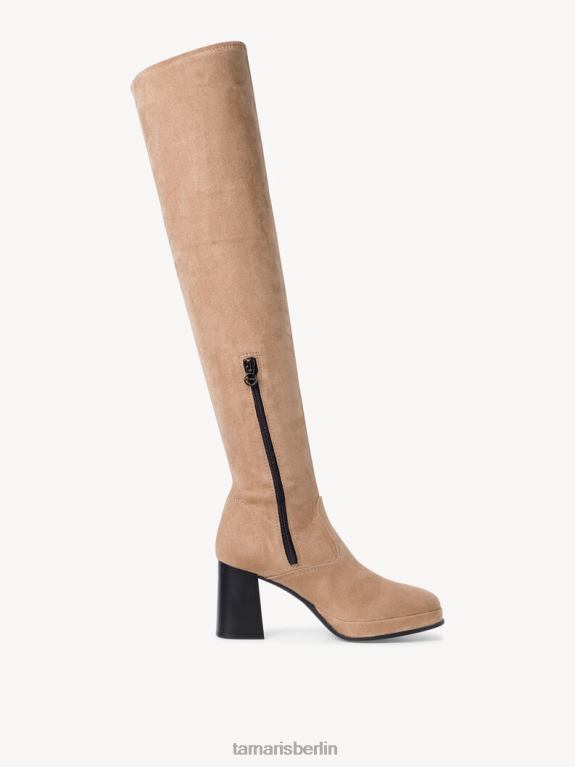 de Tamaris Frauen Overknee-Stiefel - Braun/Pfeffer 0LHV4162 Schuhe