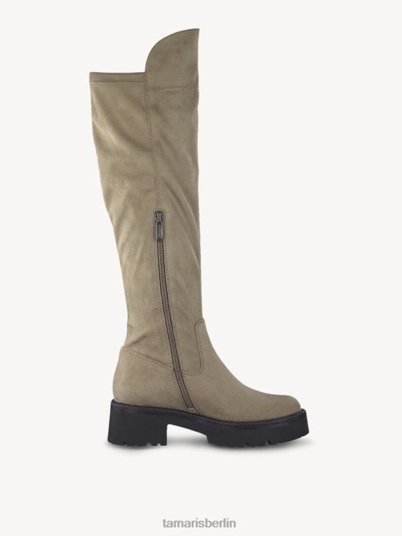 de Tamaris Frauen Overknee-Stiefel - Braun/Taupe 0LHV4518 Schuhe