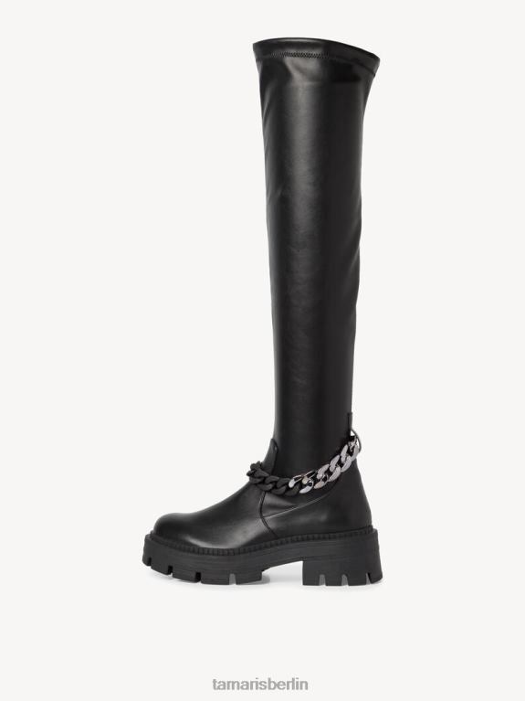 de Tamaris Frauen Overknee-Stiefel - schwarz 0LHV41697 Schuhe