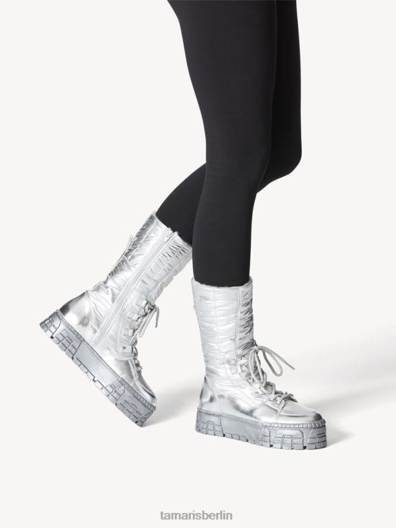 de Tamaris Frauen Stiefel - schwarzes Warmfutter/Silber 0LHV41476 Schuhe