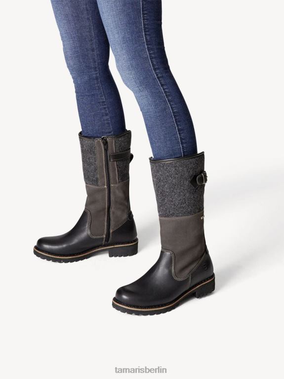 de Tamaris Frauen Stiefel - schwarzes Warmfutter/schwarzer Kamm 0LHV42052 Schuhe