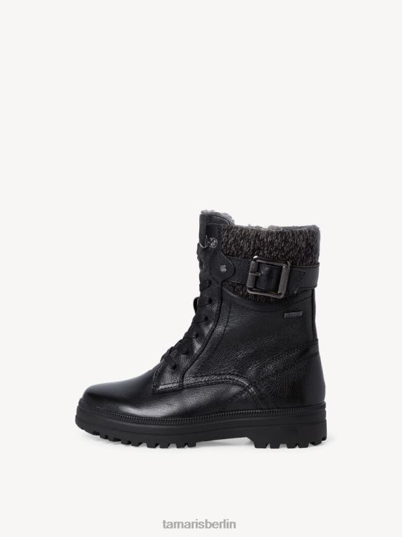 de Tamaris Frauen Bootie - Schwarz/Schwarzes Nappaleder 0LHV41378 Schuhe