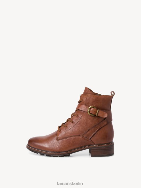 de Tamaris Frauen Bootie - braunes/cognacfarbenes Leder 0LHV41548 Schuhe
