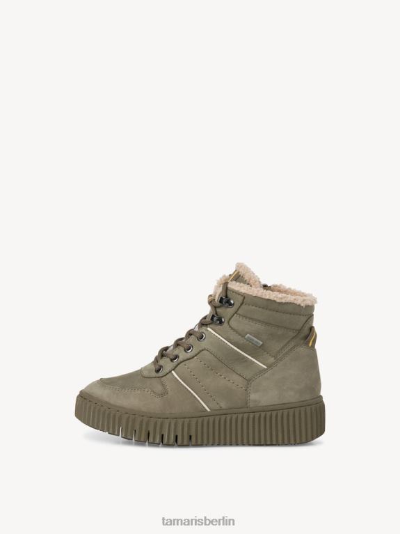 de Tamaris Frauen Bootie - grünes Warmfutter/helles Khaki 0LHV42110 Schuhe