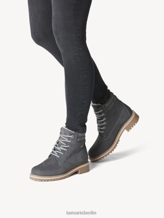 de Tamaris Frauen Bootie - graues Warmfutter/Anthrazit 0LHV41615 Schuhe