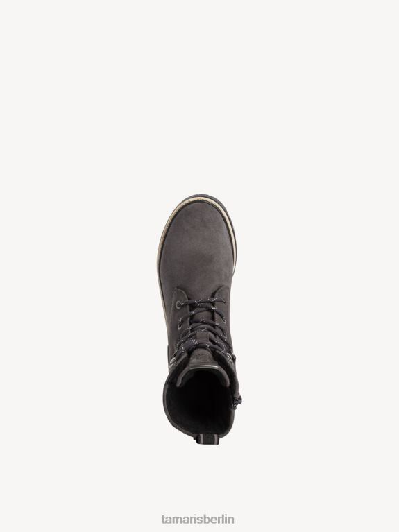 de Tamaris Frauen Bootie - graues Warmfutter/Anthrazit 0LHV493 Schuhe