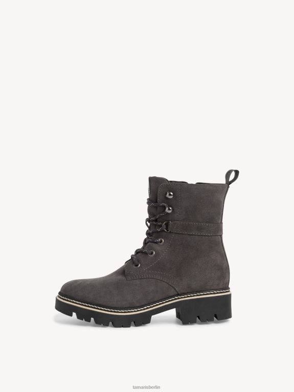 de Tamaris Frauen Bootie - graues Warmfutter/Anthrazit 0LHV493 Schuhe