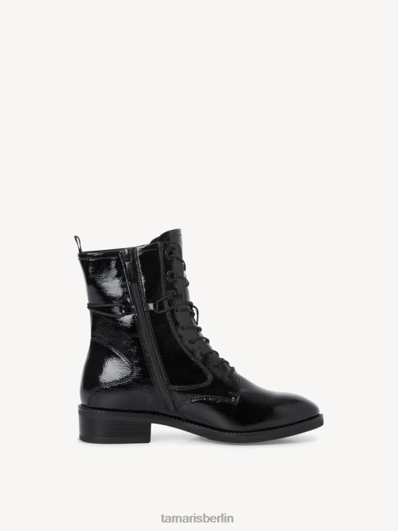 de Tamaris Frauen Bootie - schwarz/schwarzes Lackleder 0LHV41706 Schuhe