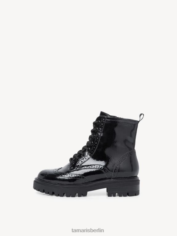 de Tamaris Frauen Bootie - schwarz/schwarzes Lackleder 0LHV41787 Schuhe