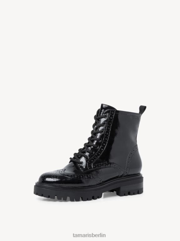 de Tamaris Frauen Bootie - schwarz/schwarzes Lackleder 0LHV41787 Schuhe