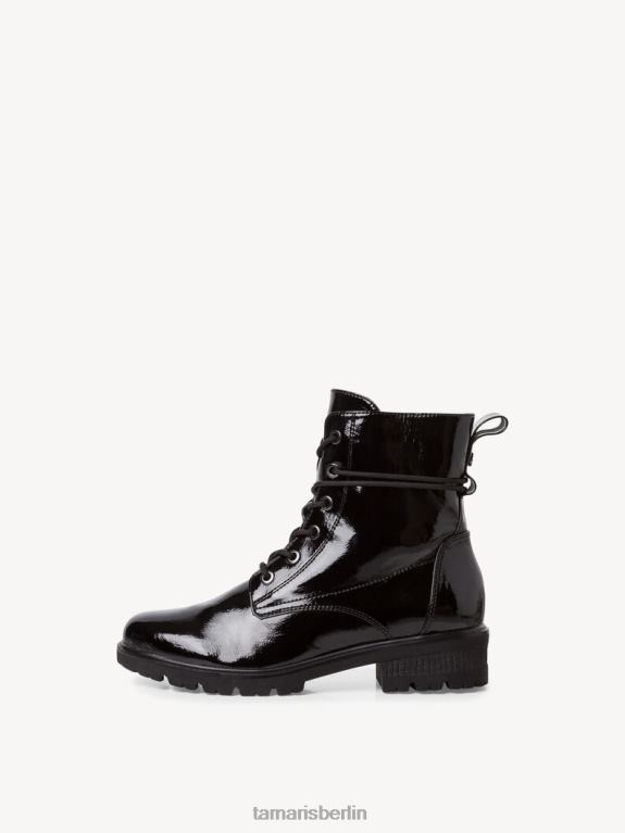 de Tamaris Frauen Bootie - schwarz/schwarzes Lackleder 0LHV41927 Schuhe