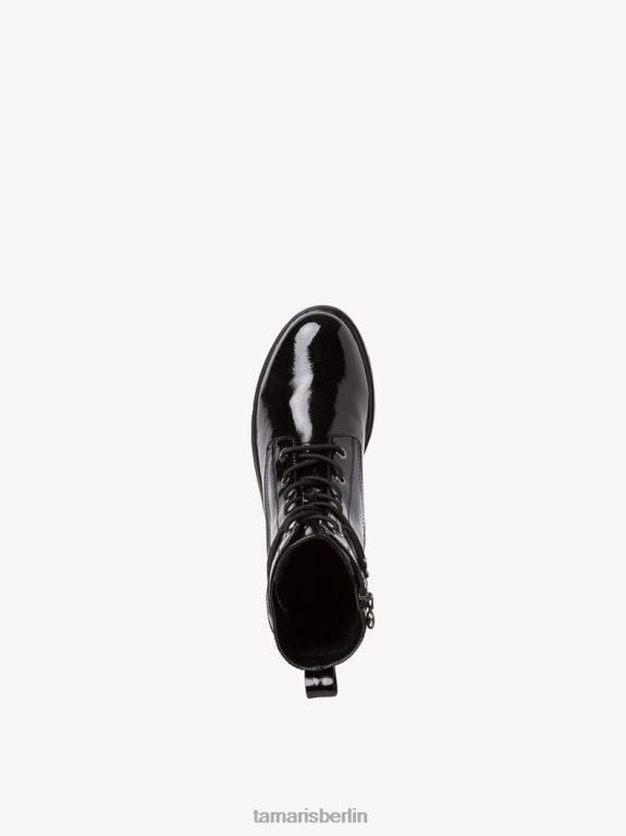 de Tamaris Frauen Bootie - schwarz/schwarzes Lackleder 0LHV41927 Schuhe