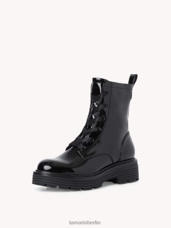 de Tamaris Frauen Bootie - schwarz/schwarzes Lackleder 0LHV41985 Schuhe
