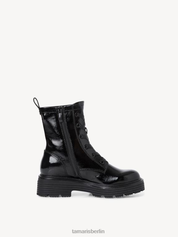 de Tamaris Frauen Bootie - schwarz/schwarzes Lackleder 0LHV41985 Schuhe