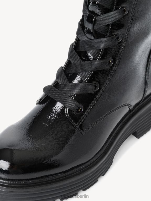 de Tamaris Frauen Bootie - schwarz/schwarzes Lackleder 0LHV41985 Schuhe