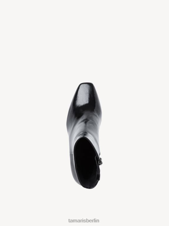 de Tamaris Frauen Bootie - schwarz/schwarzes Lackleder 0LHV41990 Schuhe