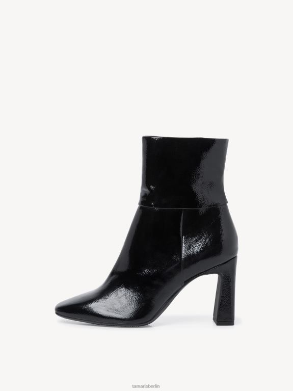 de Tamaris Frauen Bootie - schwarz/schwarzes Lackleder 0LHV41990 Schuhe