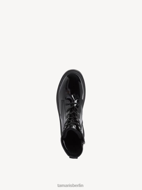 de Tamaris Frauen Bootie - schwarz/schwarzes Lackleder 0LHV42008 Schuhe