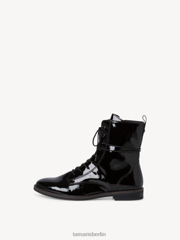 de Tamaris Frauen Bootie - schwarz/schwarzes Lackleder 0LHV42156 Schuhe