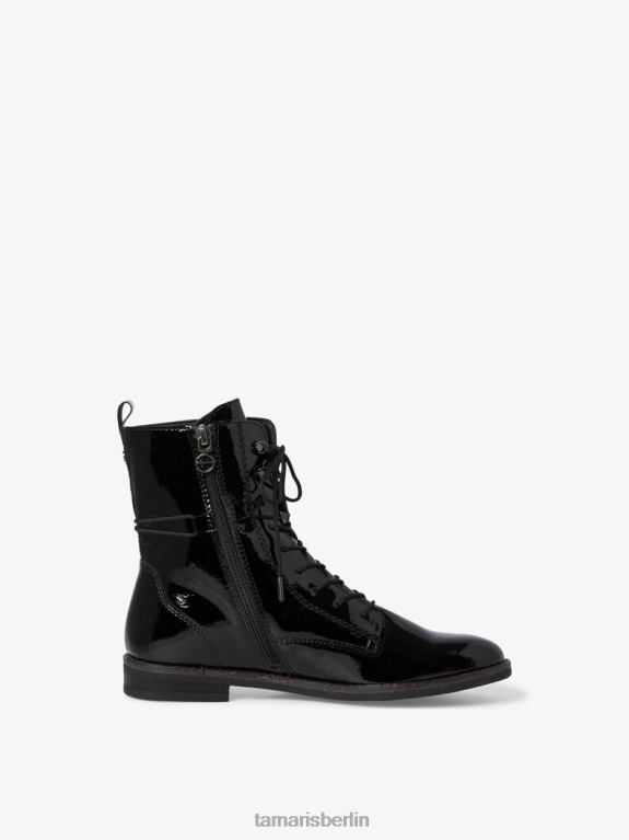 de Tamaris Frauen Bootie - schwarz/schwarzes Lackleder 0LHV42156 Schuhe