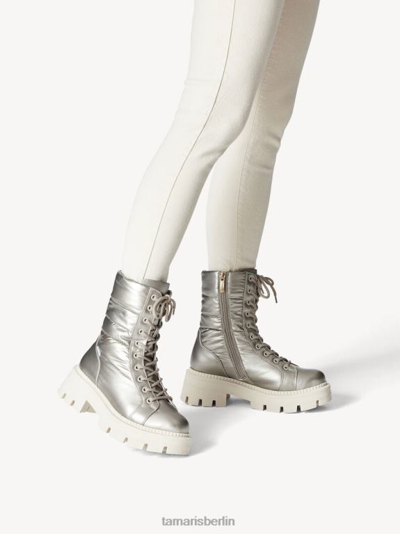 de Tamaris Frauen Bootie - weißes Warmfutter/Champagner 0LHV4672 Schuhe