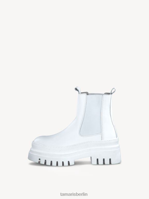 de Tamaris Frauen Chelsea-Boot aus Leder - weiß/weiß lea.uni 0LHV4192 Schuhe