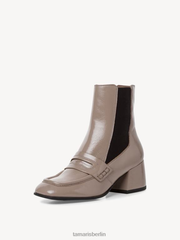 de Tamaris Frauen Chelsea-Stiefel – Beige/Taupe-Lack 0LHV41989 Schuhe