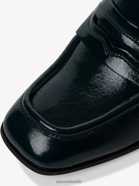 de Tamaris Frauen Chelsea-Stiefel – Grün/Petrol-Lack 0LHV42203 Schuhe