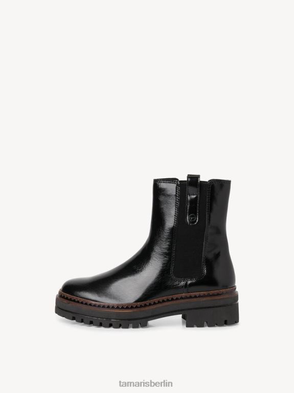 de Tamaris Frauen Chelsea-Stiefel - Schwarz/Schwarz glänzend 0LHV42192 Schuhe