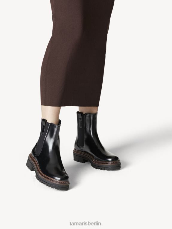 de Tamaris Frauen Chelsea-Stiefel - Schwarz/Schwarz glänzend 0LHV42192 Schuhe