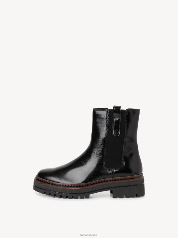 de Tamaris Frauen Chelsea-Stiefel - Schwarz/Schwarz glänzend 0LHV42192 Schuhe