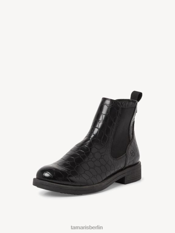 de Tamaris Frauen Chelsea-Stiefel – Schwarz/Schwarzes Kroko 0LHV41992 Schuhe