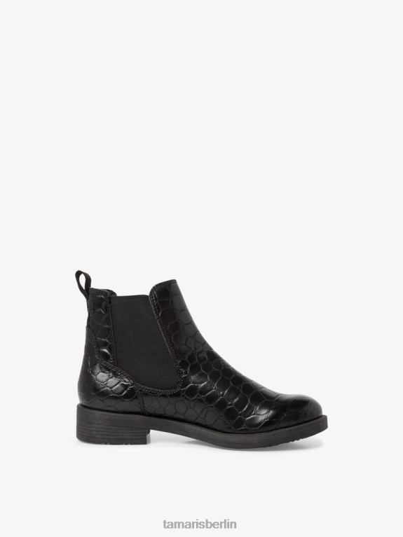 de Tamaris Frauen Chelsea-Stiefel – Schwarz/Schwarzes Kroko 0LHV41992 Schuhe