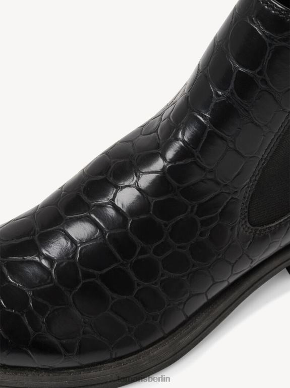 de Tamaris Frauen Chelsea-Stiefel – Schwarz/Schwarzes Kroko 0LHV41992 Schuhe