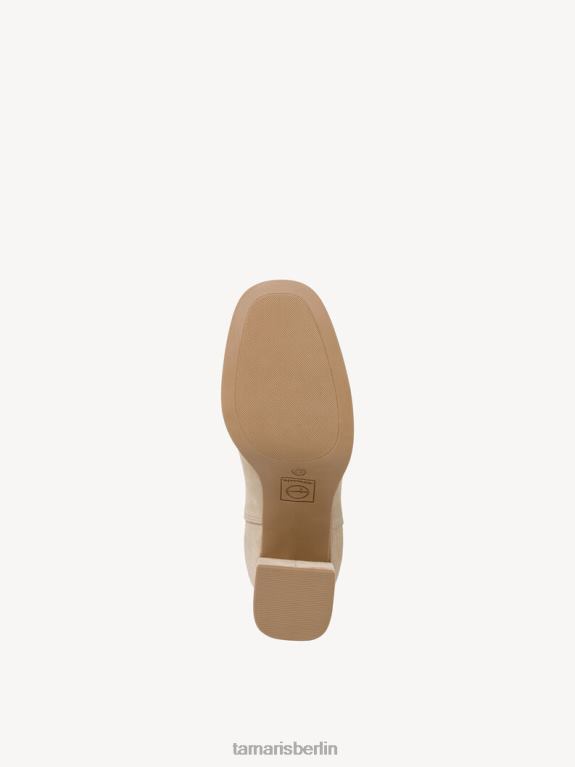 de Tamaris Frauen Chelsea-Stiefel aus Leder – Beige/Creme 0LHV41 Schuhe