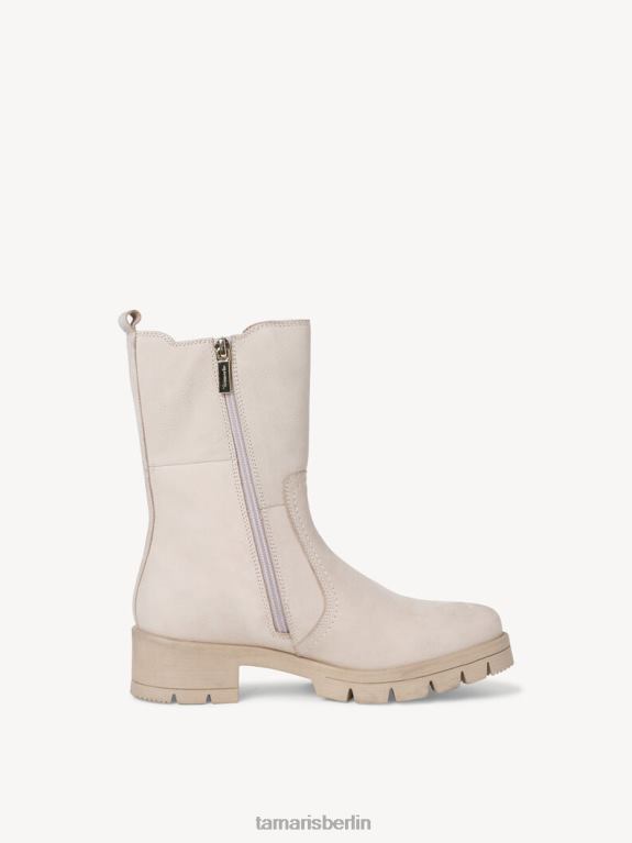 de Tamaris Frauen Chelsea-Stiefel aus Leder – Beige/Elfenbein 0LHV42332 Schuhe