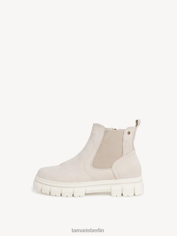 de Tamaris Frauen Chelsea-Stiefel aus Leder – Beige/Elfenbein Nubuk 0LHV41386 Schuhe