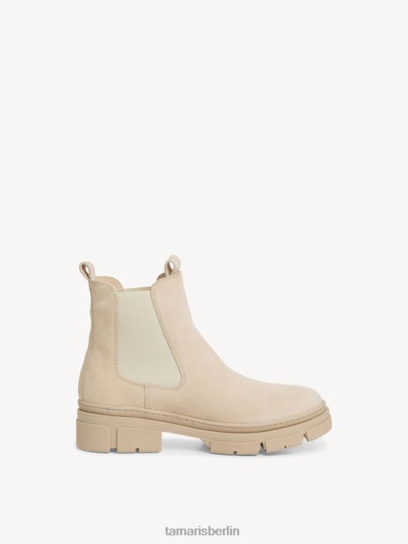 de Tamaris Frauen Chelsea-Stiefel aus Leder – Beige/Sand 0LHV4348 Schuhe