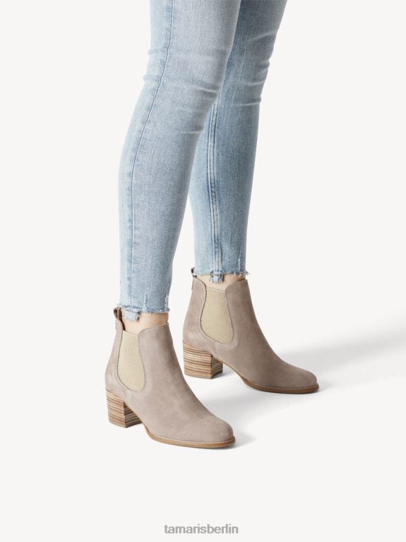 de Tamaris Frauen Chelsea-Stiefel aus Leder – Beige/Taupe 0LHV41078 Schuhe