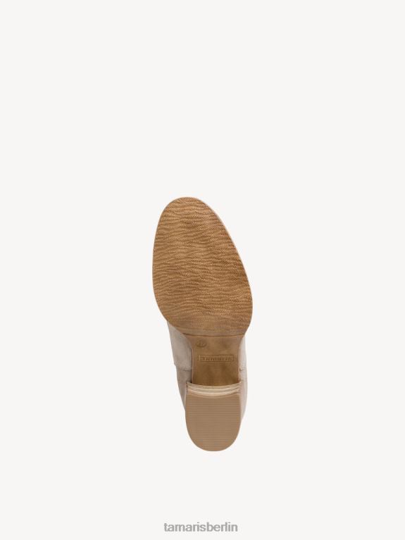 de Tamaris Frauen Chelsea-Stiefel aus Leder – Beige/Taupe 0LHV41078 Schuhe