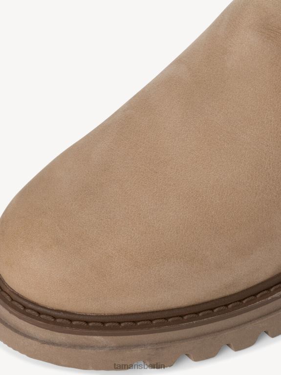 de Tamaris Frauen Chelsea-Stiefel aus Leder – Beige/Taupe-Nubukleder 0LHV41894 Schuhe