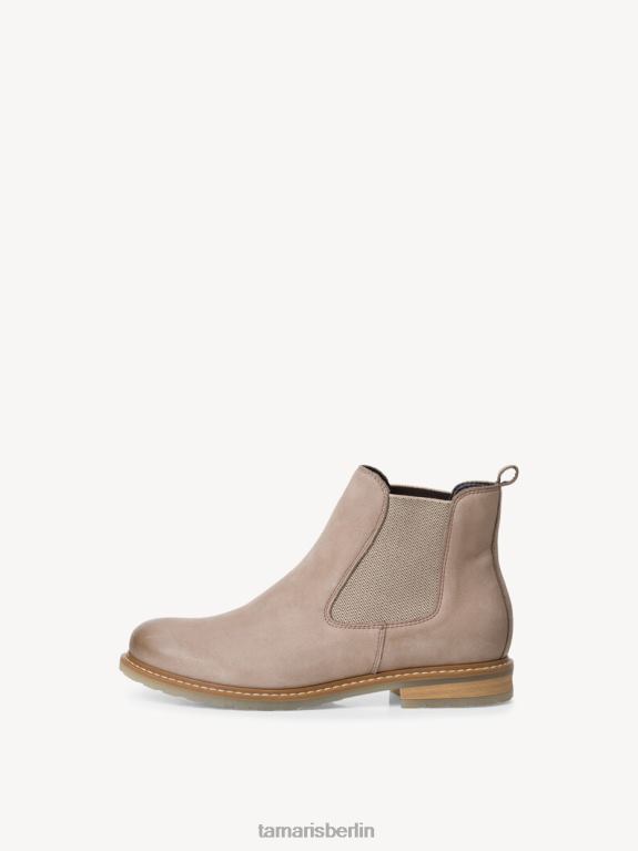 de Tamaris Frauen Chelsea-Stiefel aus Leder – Beige/Taupe-Nubukleder 0LHV42150 Schuhe