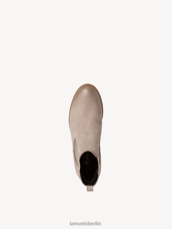 de Tamaris Frauen Chelsea-Stiefel aus Leder – Beige/Taupe-Nubukleder 0LHV42150 Schuhe