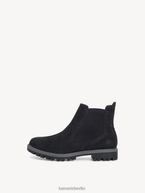 de Tamaris Frauen Chelsea-Stiefel aus Leder – Blau/Marineblau 0LHV41786 Schuhe
