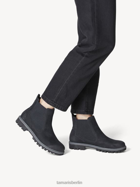 de Tamaris Frauen Chelsea-Stiefel aus Leder – Blau/Marineblau 0LHV41786 Schuhe